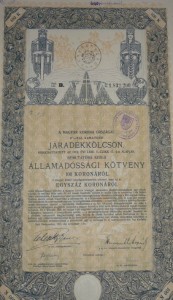 Járadékkölcsön 1915 100 korona