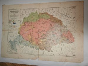 Magyarország néprajzi térkép 1900 Cholnoky régi