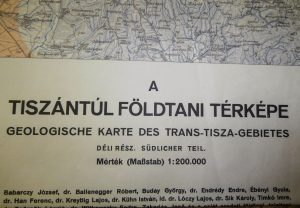 Tiszántúl Földtani Térkép 1941 