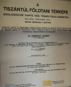 Tiszántúl Földtani Térkép 1941 