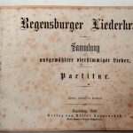 Regensburger Liederkranz Sammlung 1866 