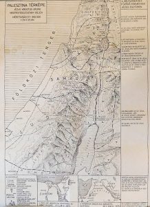 Palesztina térkép Jézus Krisztus megtestesülésének idején hitoktatás céjára