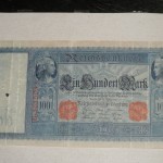 100 Német márka 1910 bankjegy papír pénz