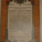 Kriegsanleihe 1.000 korona 1915