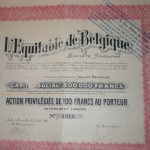 L'Equitable de Belgique 1920