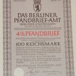 Das Berliner Pfandbrief 100 Reichsmark 1942