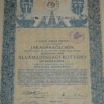 Járadékkölcsön Államadóssági Kötvény 1914 100 korona
