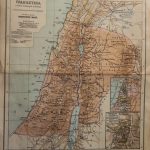 Palesztina térkép Izraelita XII törzs térképpel 1920-as évek