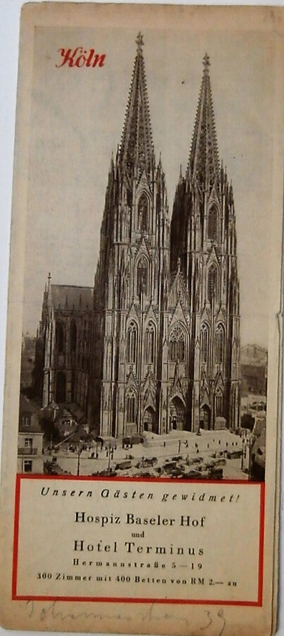 Köln Németország térkép 1931