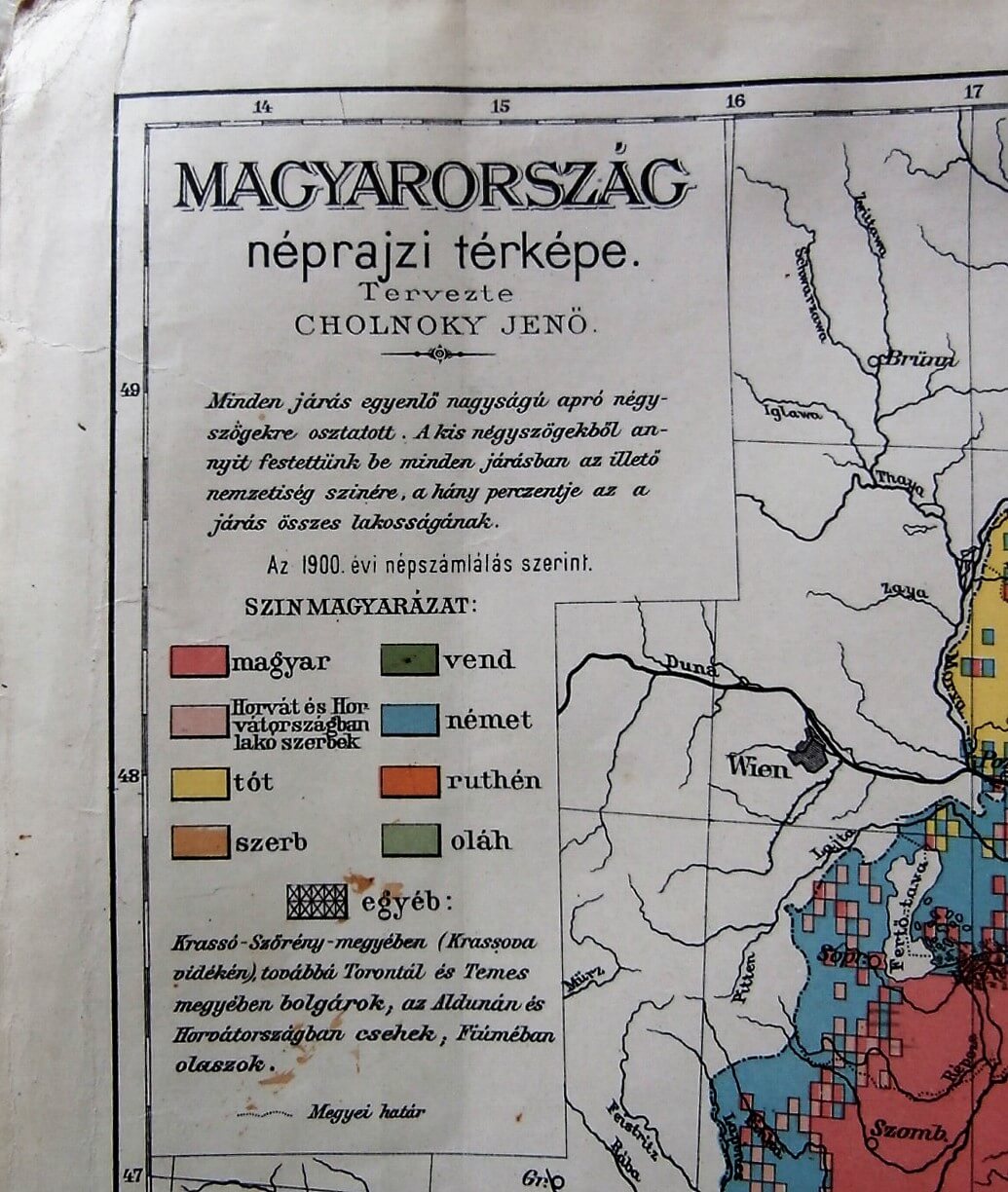 Magyarország Néprajzi Térkép 1900