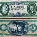 10 forint papírpénz 1975 Magyar Népköztársaság