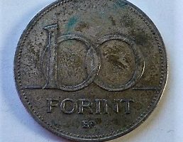 100 forint fémpénz 1995 Magyar Népköztársaság