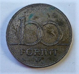 100 forint fémpénz 1995 Magyar Népköztársaság