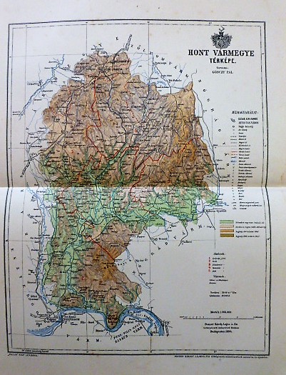 Hont Vármegye Térkép 1894