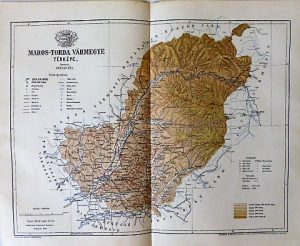 Maros-Torda Vármegye térkép 1895