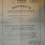 Providentia Biztosító régi kötvény 1930