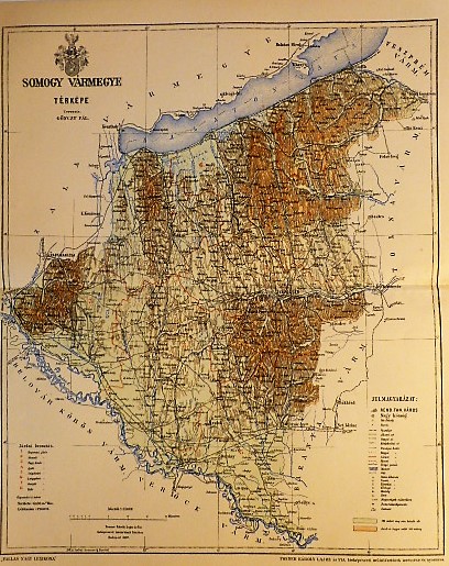 Somogy Vármegye Térkép 1897