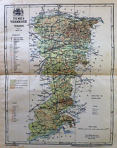 Temes Vármegye Térkép 1897