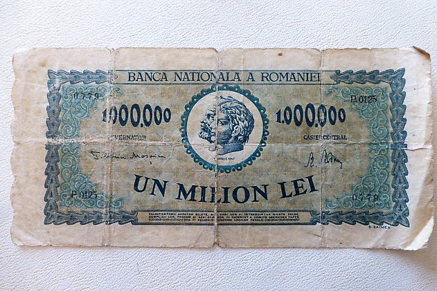 1.000.000 Lei Un Milion Lei 1947 papírpénz Románia