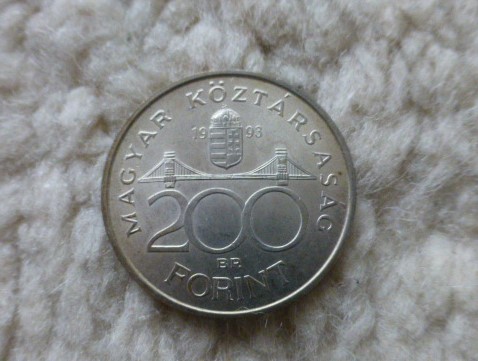 200 Forint 1993 ezüst fémpénz