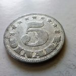 5 Dinár 1953 fémpénz Jugoszlávia