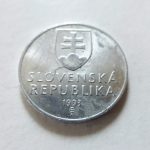 50 Heller fémpénz Szlovákia 1993