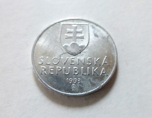 50 Heller fémpénz Szlovákia 1993