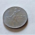 50 Lira olasz fémpénz 1969