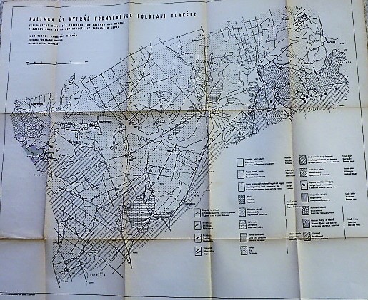 Halimba és Nyirád Földtani térképe 1957