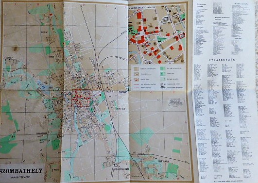 Szombathely Város Térkép 1971