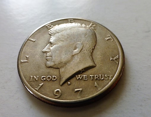 USA fémpénz Kennedy Half Dollár 1971