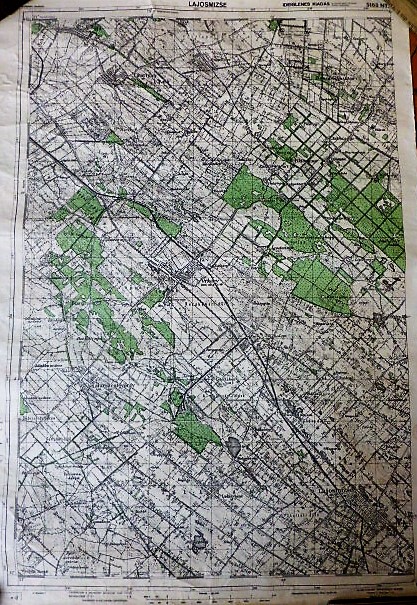 Lajosmizse Örkény Újhartyán katonai térkép 1944