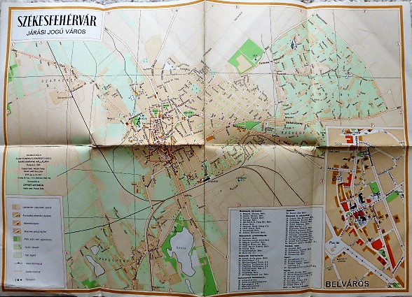 Székesfehérvár Járási Jogú Város térkép 1958