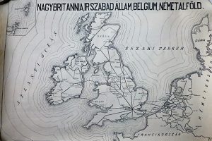 Nagy Britannia Írország Belgium Hollandia vasúti térkép 1949