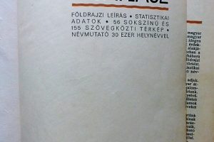 Á.T.I kisatlasz 1934 térkép Magyar Királyi Állami Térképészeti Intézet