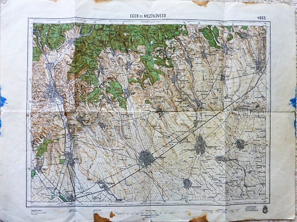 Eger és Mezőkövesd környéke térkép 1931