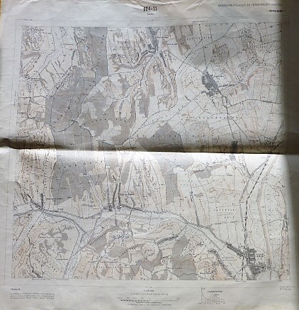 Sásd Baranyajenő környéke térkép 1967