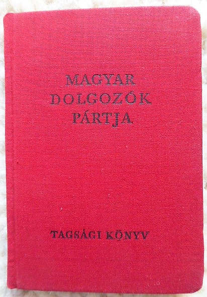 Magyar Dolgozók Pártja Tagsági Könyv 1953