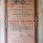 Magyar Korona Országai Járadékkölcsön 1000 korona 1897