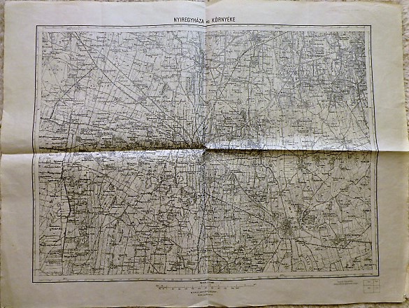 Nyíregyháza és környéke térkép 1927
