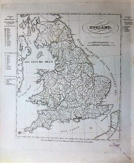 Anglia régi német térkép