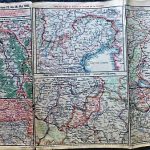 I. Világháború térkép 1916, német nyelvű kiadás