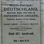 Innsbruck környéke régi autó térkép 1920