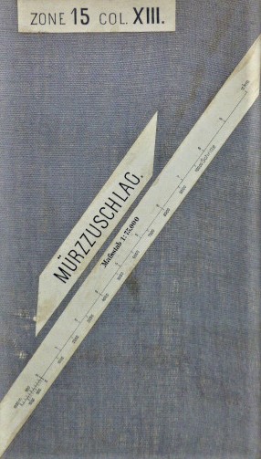 Mürzzuschlag környéke katonai térkép 1879
