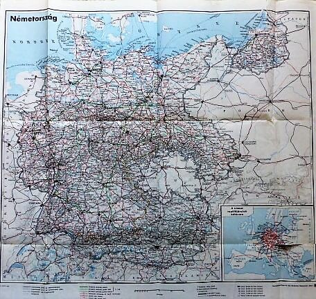 Németország birodalom térkép 1938