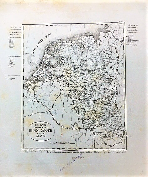 Hollandia Belgium Ny Németország régi térkép