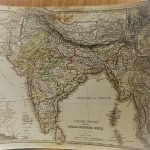 India Burma régi német térkép 1866