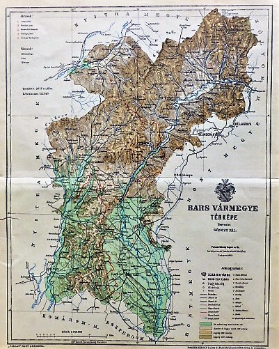 Bars Vármegye Térkép 1893