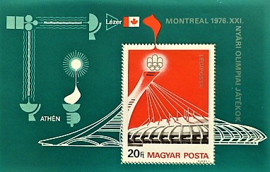 Montreal 1976 20 forint bélyeg blokk