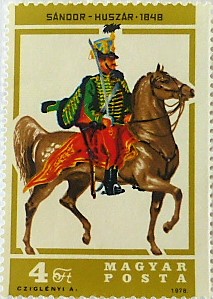Sándor huszár bélyeg 1978